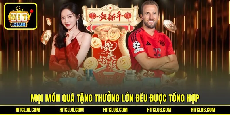 Mọi món quà tặng thưởng lớn đều được tổng hợp